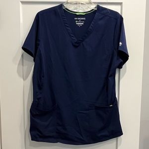 HH Works by Healing Hands Monica Women's 4-Pocket V-Neck Scrub Top - Size L